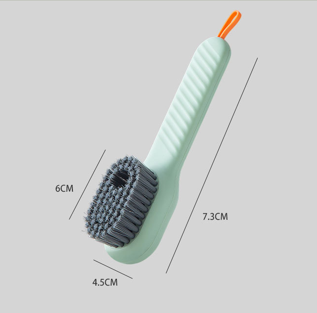 Cepillo para zapatos multifuncional, cepillo automático para ropa con relleno de líquido, tipo empuje para el hogar, cepillo para lavar ropa, cepillo para limpiar zapatos