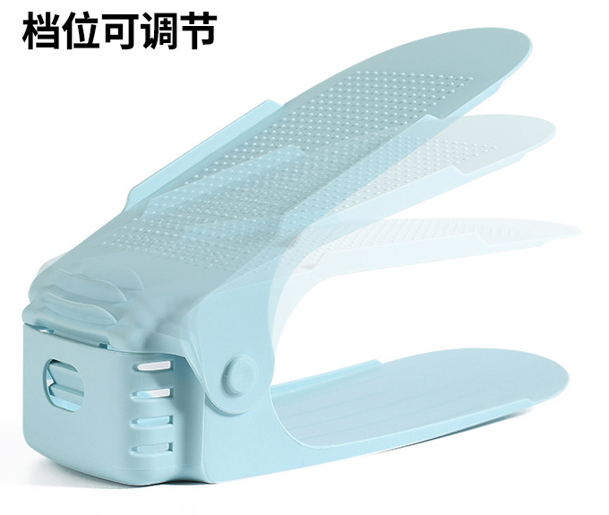 Adjustable Storage Double Thickened Shoe Rack, Layered Shoe Tray, Household Dormitory Shoe Storage Rack, Shoe Cabinet Shelf