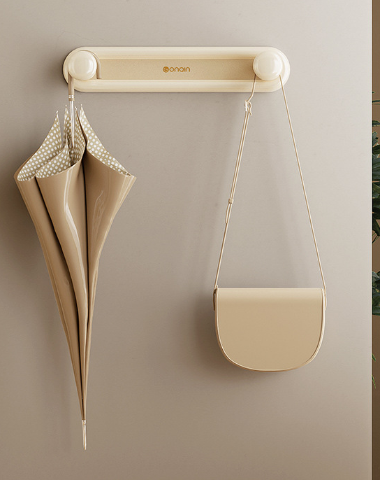 Perchero de almacenamiento, perchero retráctil de pared para el hogar sin perforaciones, perchas de pared, percheros de almacenamiento