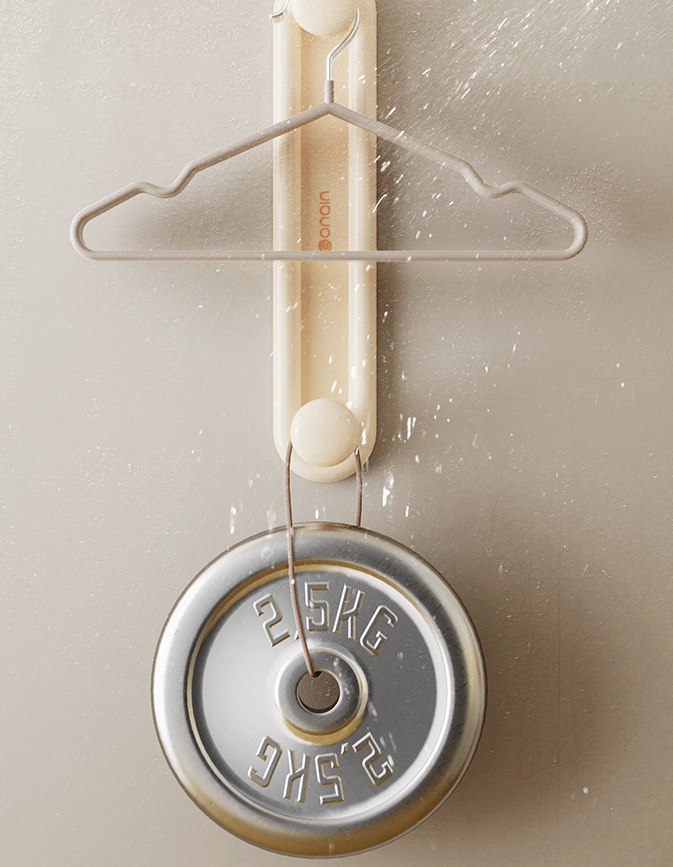 Perchero de almacenamiento, perchero retráctil de pared para el hogar sin perforaciones, perchas de pared, percheros de almacenamiento